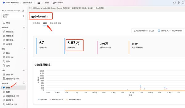 View Token Usage of gpt-4o-mini